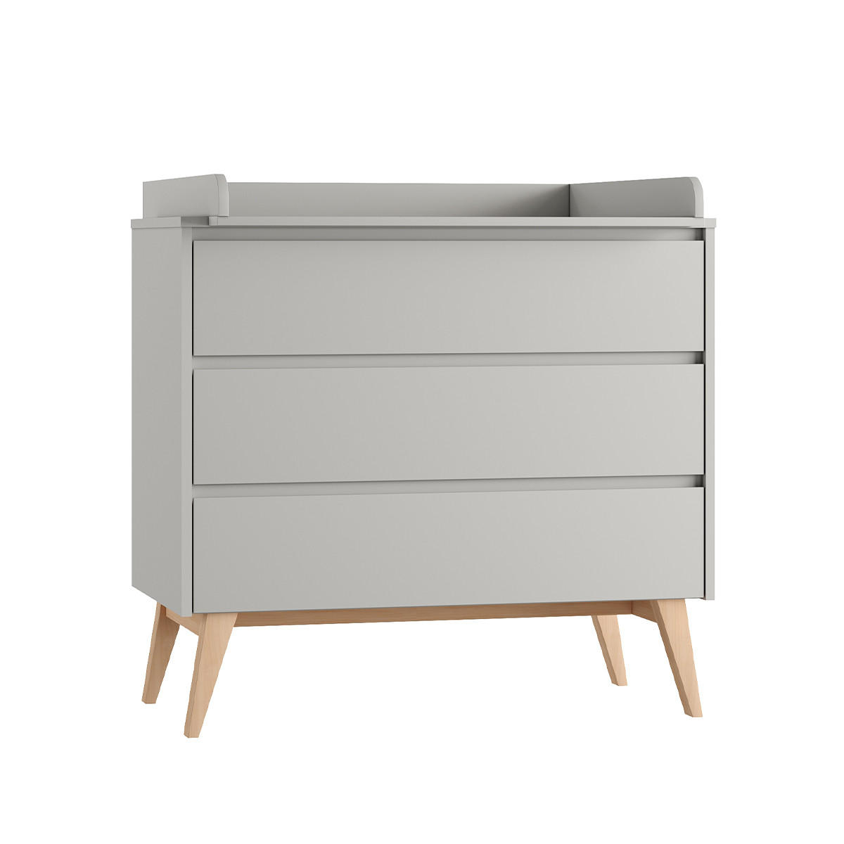 POKOJ PRO MIMINKO 3DÍLNÝ Swing Šedá a dřevo - šedá, kompozitní dřevo (144/89/76cm) - Petits-meubles