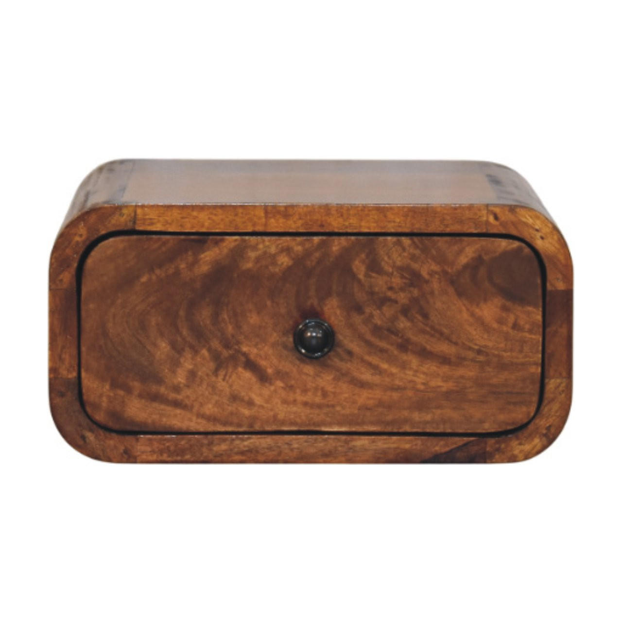 Artisan Furniture NOČNÍ SKŘÍŇKA klasický dubový vzhled, 2 zásuvky a otevřená přihrádka, béžová