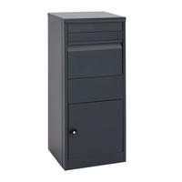 PAKETKASTEN GRÖßE L rechteckig Anthrazit - Anthrazit, Metall (41/102/38cm) - MCW