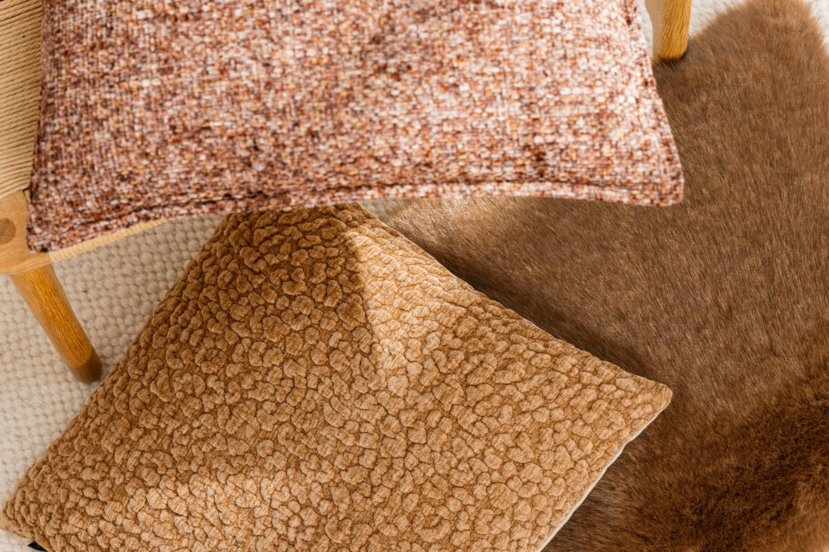 ZIERKISSENHÜLLE COSMO - Braun, Textil (45/45cm) - Magma Heimtexx