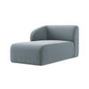 SOFAELEMENT Links Samt Stoff Blau - Schwarz/Hellblau, Holzwerkstoff/Kunststoff (91/75/166cm) - Makamii
