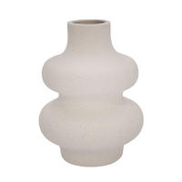 KERAMIK VASE - Weiß, Keramik (15.5cm) - Intirilife