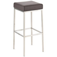 BARHOCKER Montreal 37x37x85 cm braun - Braun, Leder (37/85/37cm) - furnicato