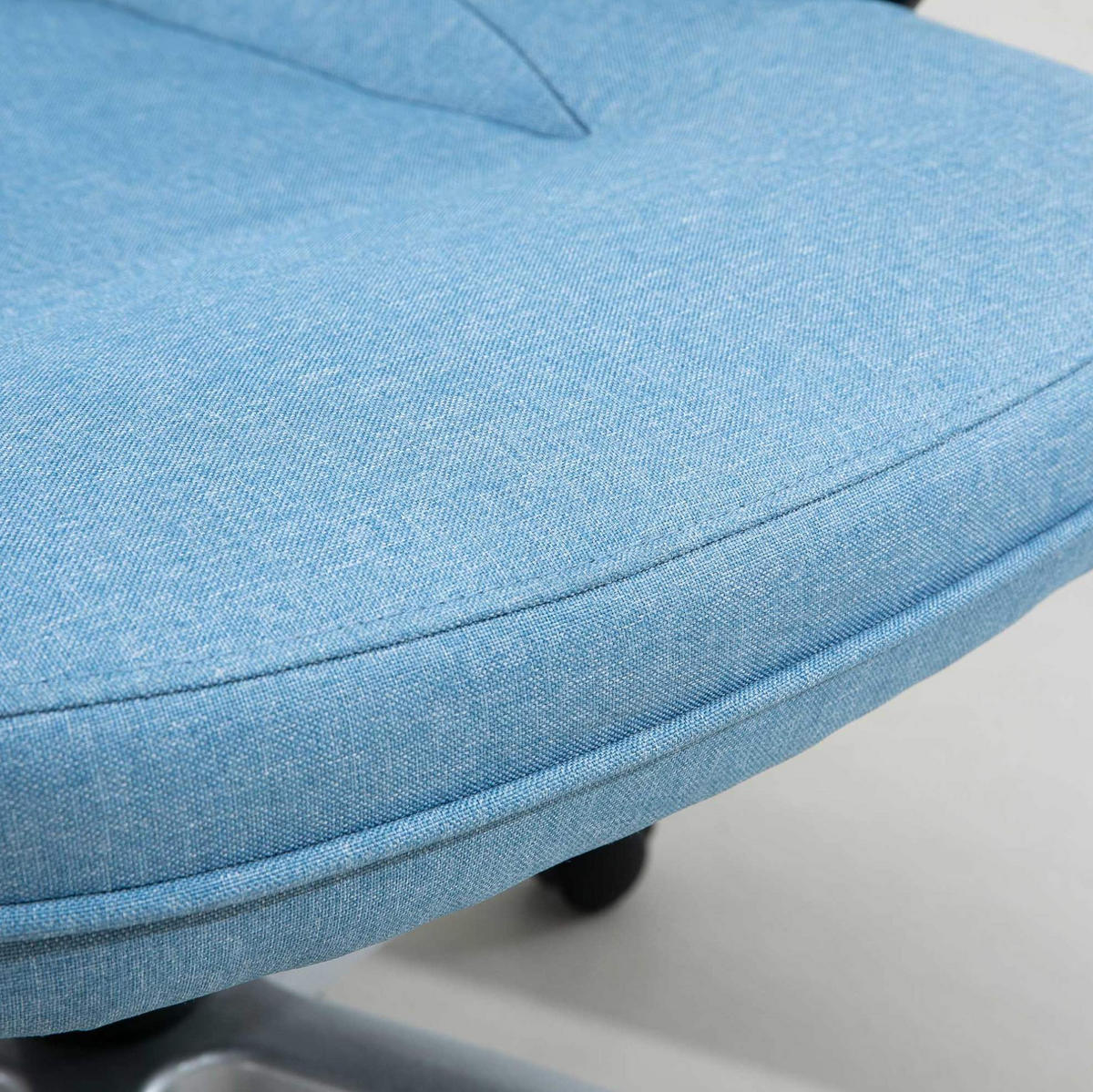 BÜROSTUHL ergonomisch höhenverstellbar 66x75x110-120 cm Light Blue - Hellblau, Kunststoff (75/58/66cm) - Meubliv