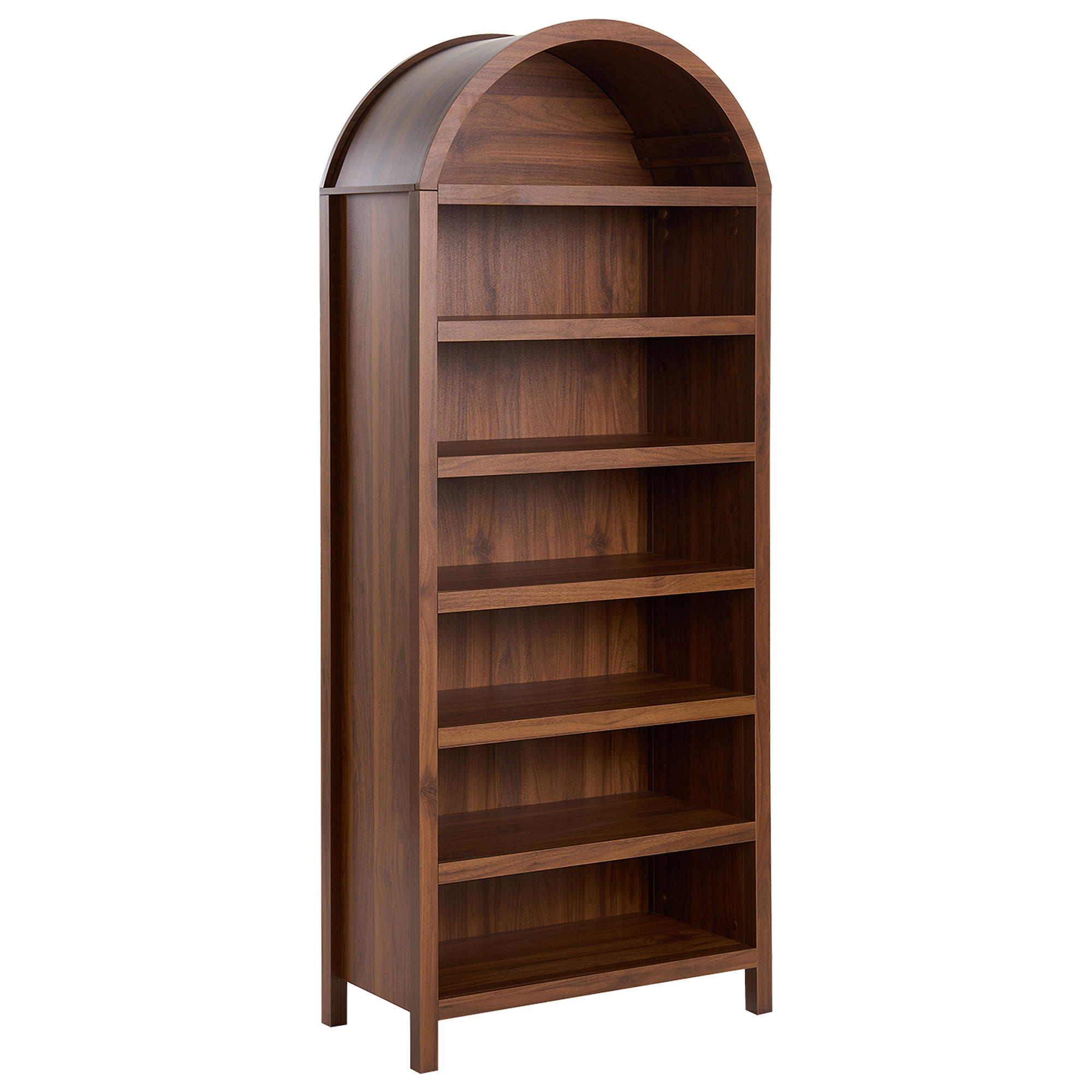 Beliani Schuhschrank Braun 75x180x35 cm