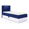 KINDERBETT GARETH 1 - Dunkelblau/Weiß, Holzwerkstoff (82/212cm) - Meblini