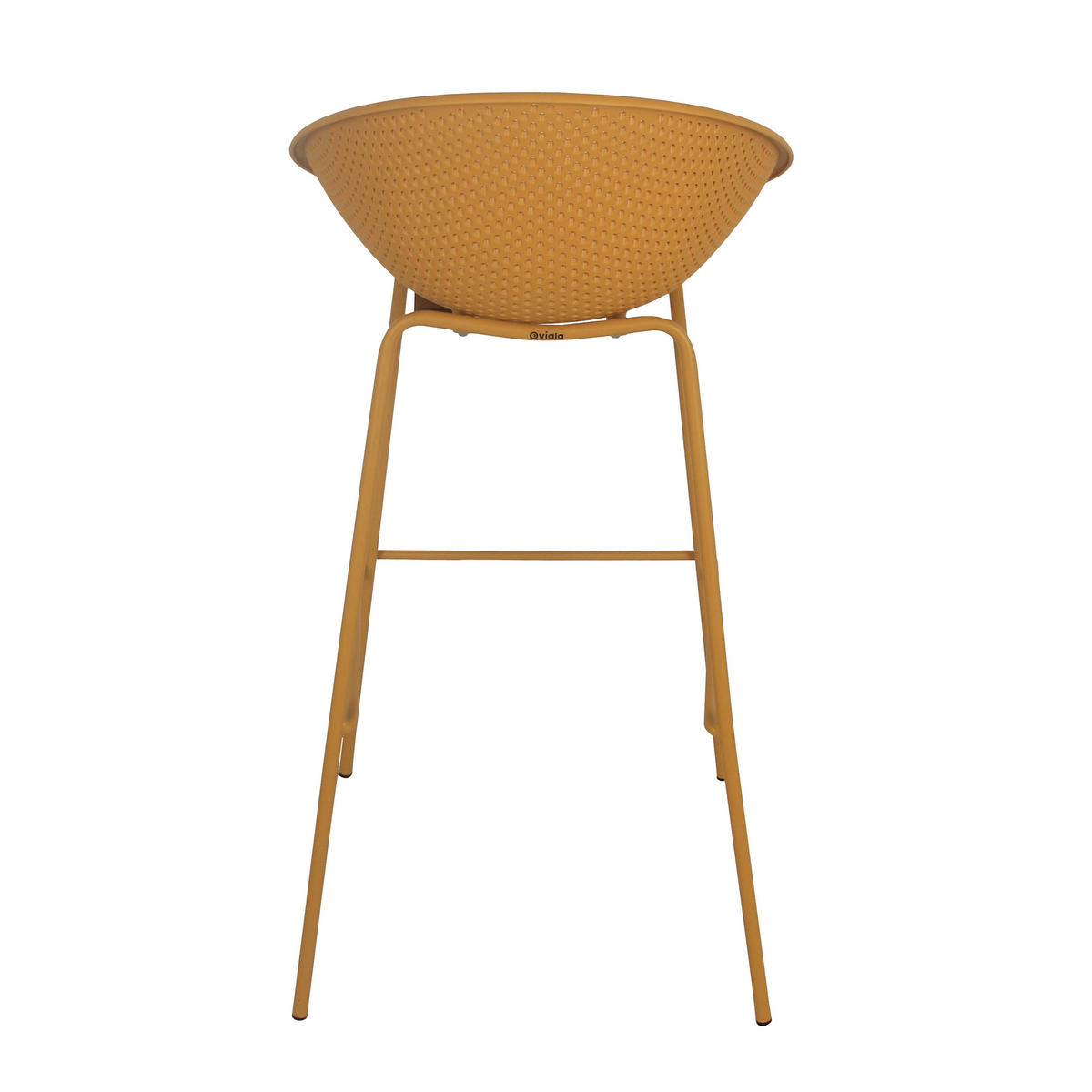 GARTENSTUHL 4-tlg., Gelb - Gelb, Kunststoff (49/50cm) - Oviala