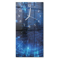 WANDUHR 30x60 cm - Opernhaus von Sydney - Blau, Glas (30/60/0.4cm) - TULUP