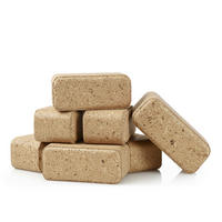 HOLZBIRIKETTS Forstglut 10kg - Naturfarben, Holzwerkstoff (19/37cm) - Moorland