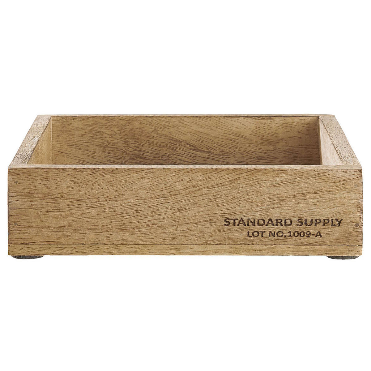 HOLZKASTEN Standard Supply - Beige, Naturmaterialen (20/20/5cm) - Butlers