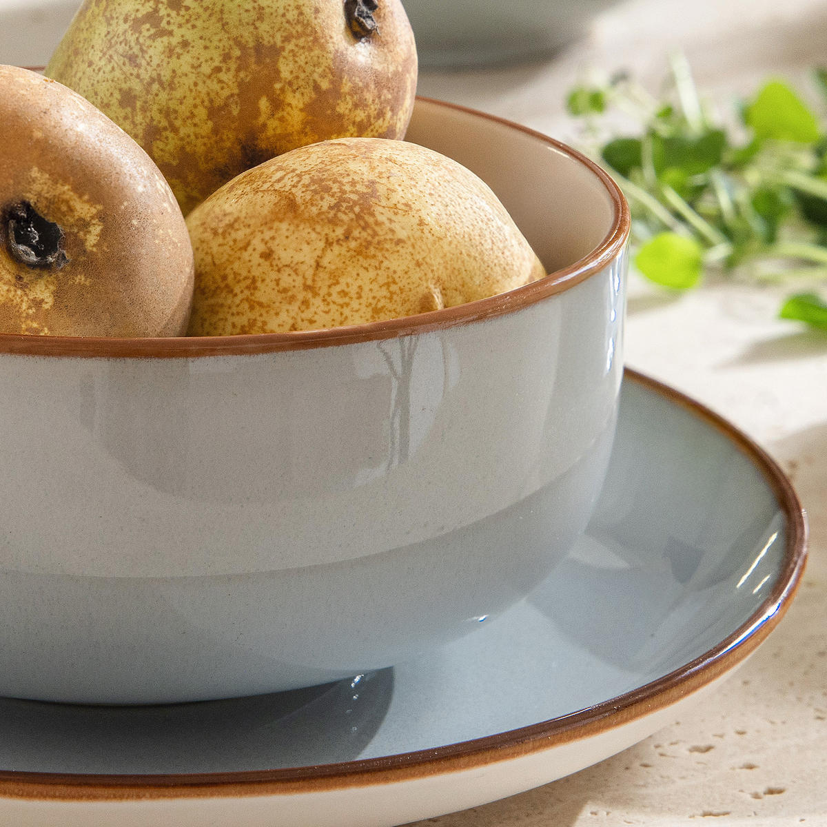 SCHÜSSEL-SET Suppenschalen PORTOFINO 6-tlg, - Blaugrau, Keramik (14.5cm) - PRESOTTO