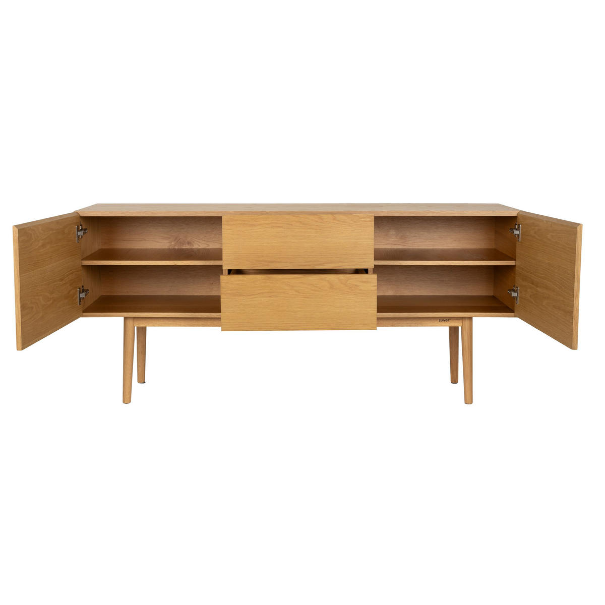 SIDEBOARD High On Wood mit 2 Schubladen 2 Türen - Beige, Holzwerkstoff (160/71.5/40cm) - Zuiver