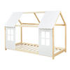 HAUSBETT Tostedt - Naturfarben, Holz (90/200cm) - [en.casa]