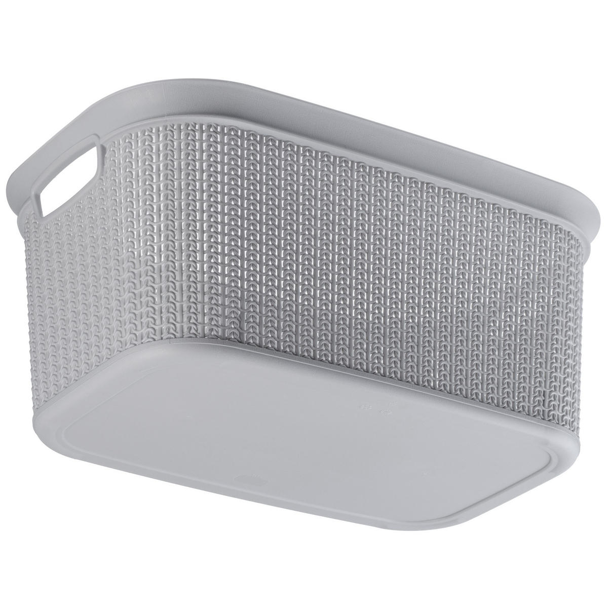KADAX Wäschekorb, Wäschebehälter, 27L - Hellgrau, Kunststoff (50.5/33/22.5cm) - KADAX