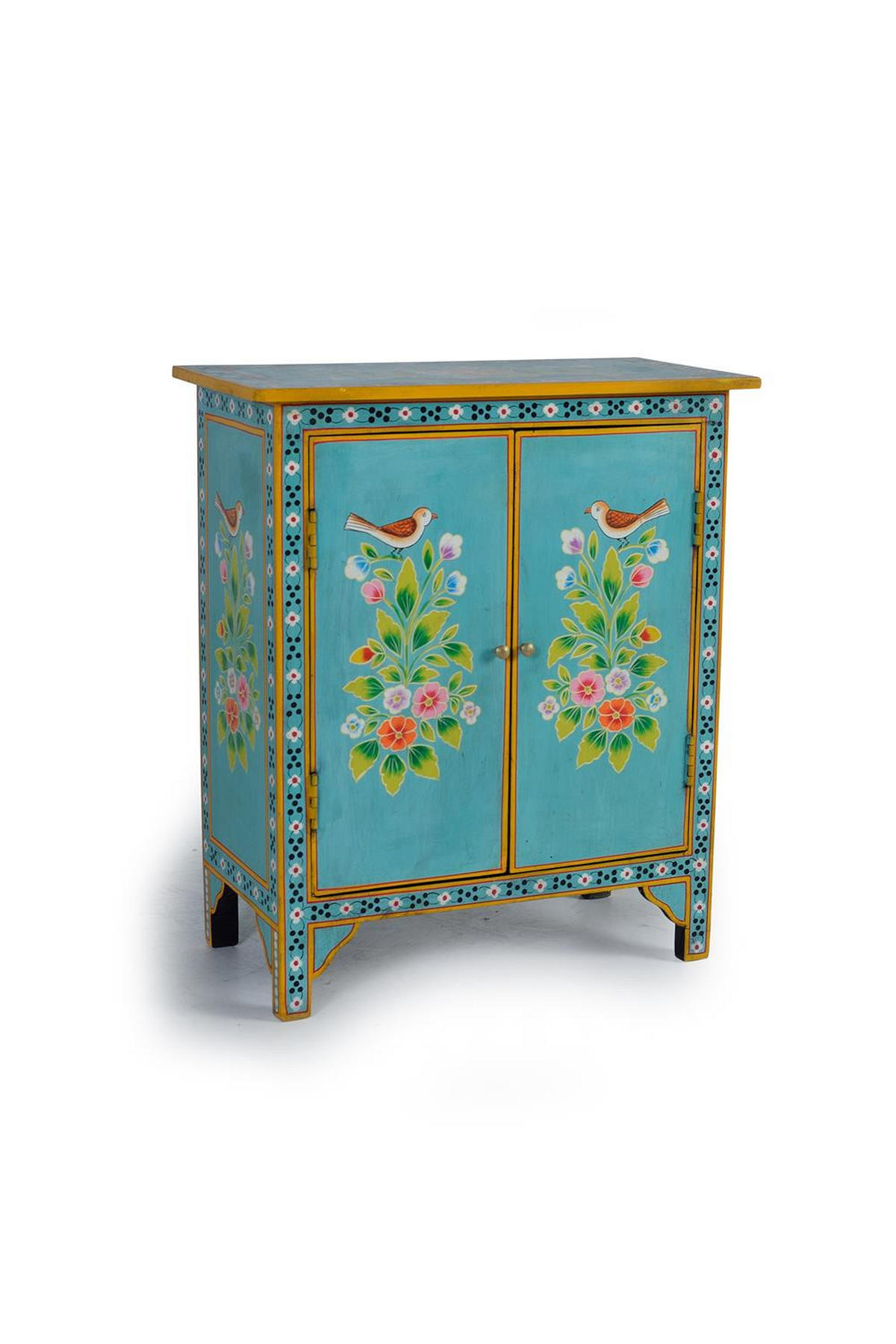 KOMMODE aus Mangoholz - Chromfarben, Holz (65/77/33cm) - Giner y Colomer