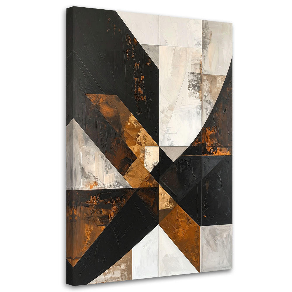 LEINWANDBILD 3D und geometrisch 80x120cm - Braun, Textil (80/120cm) - Feeby