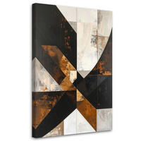 LEINWANDBILD 3D und geometrisch 80x120cm - Braun, Textil (80/120cm) - Feeby