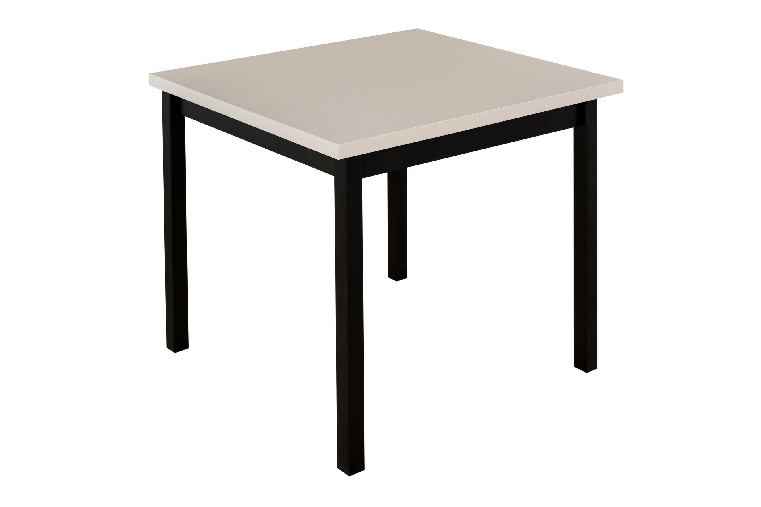 ESSTISCH Max 9 - Schwarz/Cappuccino, Holz (80/80/78cm) - Leaf Design