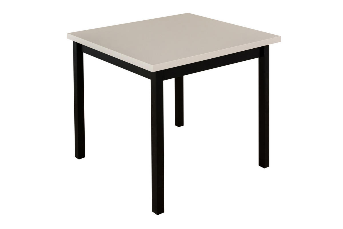 ESSTISCH Max 9 - Schwarz/Cappuccino, Holz (80/80/78cm) - Leaf Design