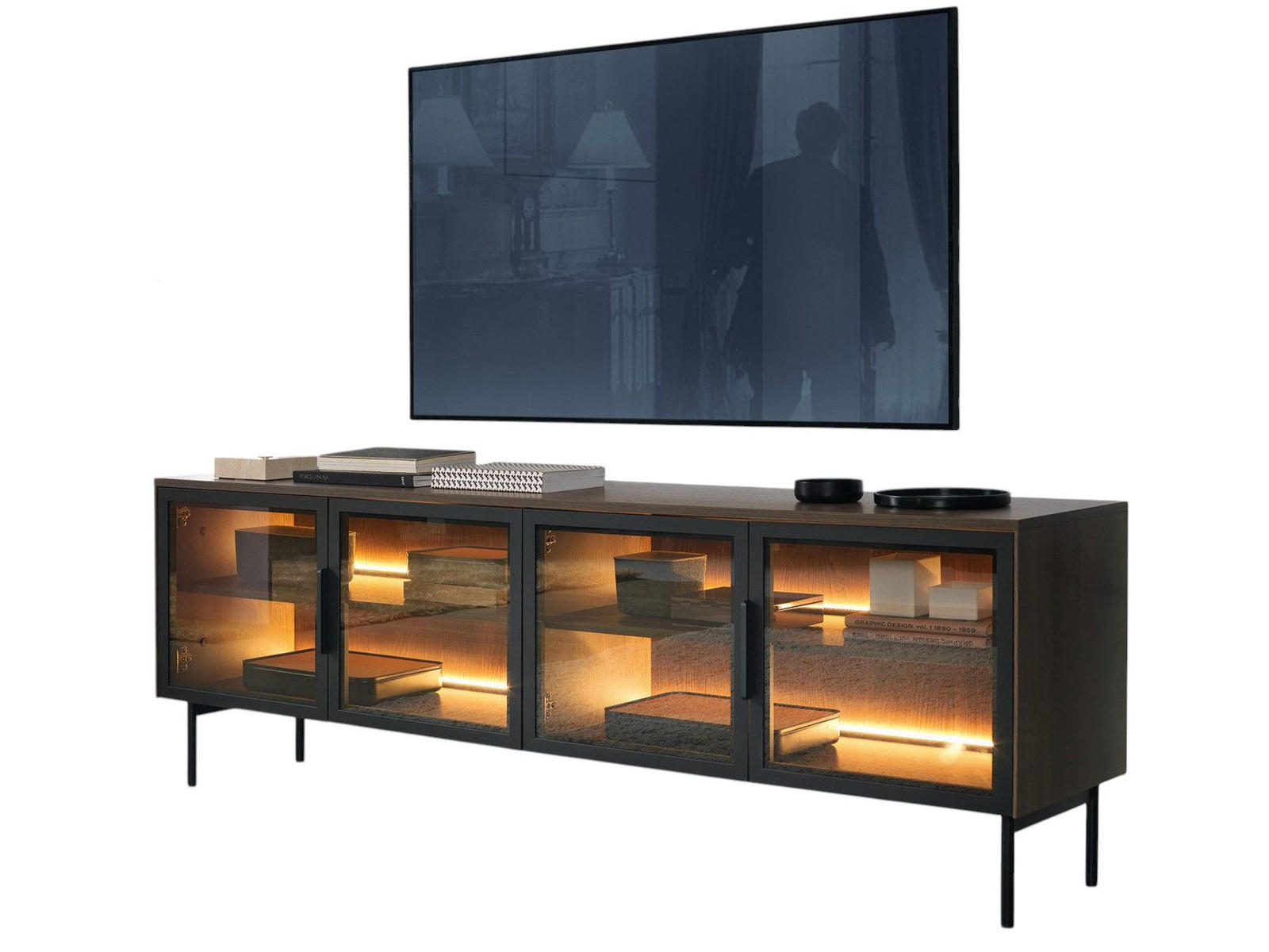 Compleo24 Tv-Schrank Braun 181.3x61.6x39 cm