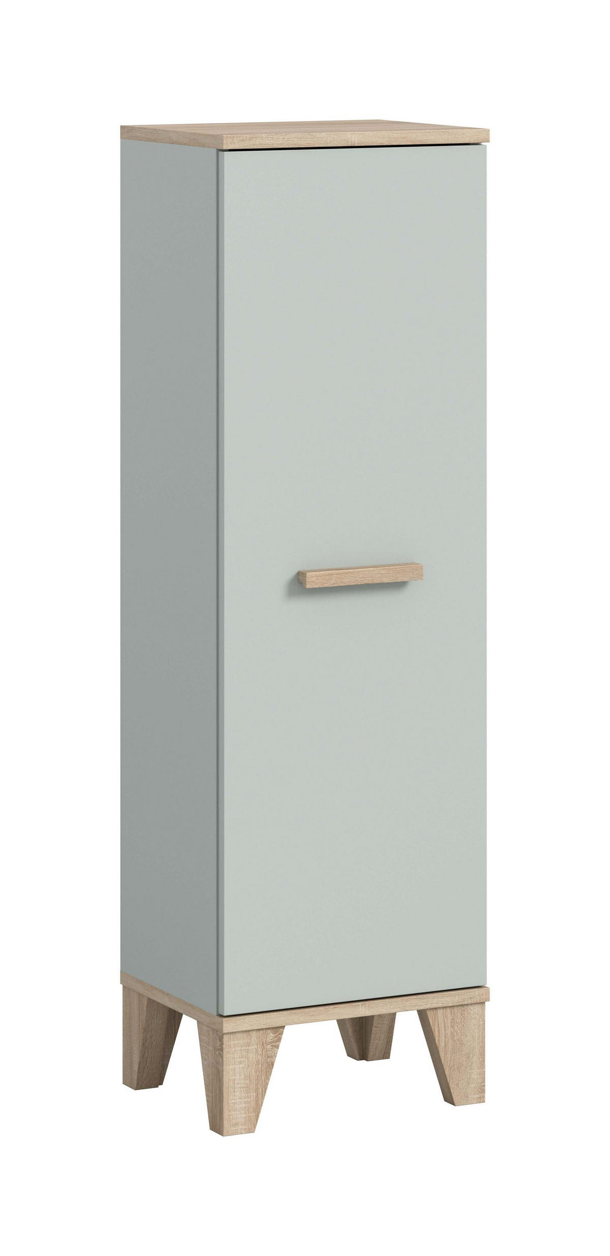 BADMIDISCHRANK STAR (B/H/T: ca. 34/116/31 cm) in hellgrün/hellgrün - Hellgrün, Holzwerkstoff (34/116/31cm)