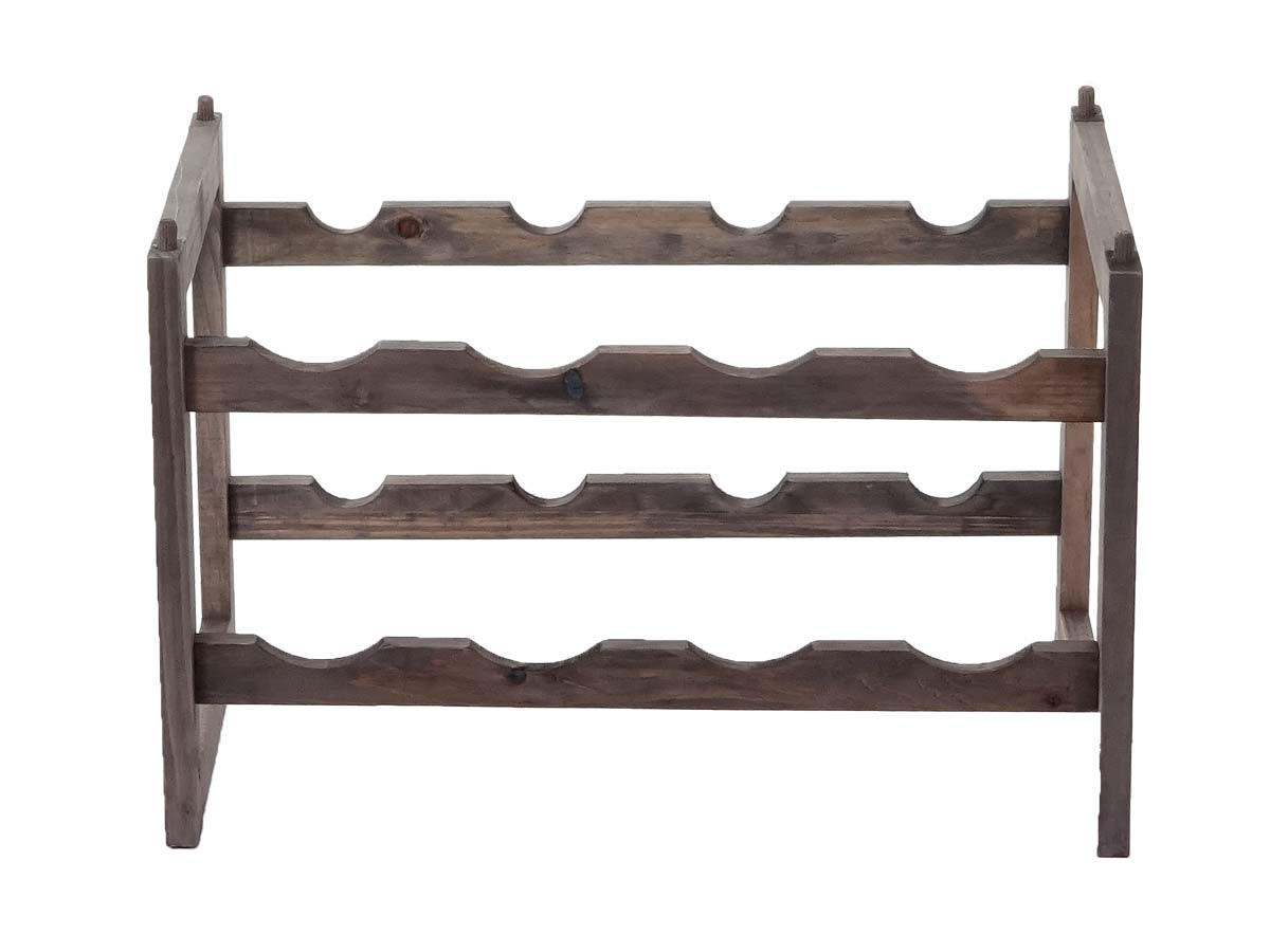 WEINREGAL Braun - Braun, Holz (41/26/24cm) - MCW