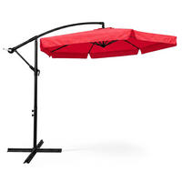 SONNENSCHRIM Rot 245/300 cm - Rot/Schwarz, Metall (300/300cm) - Akord