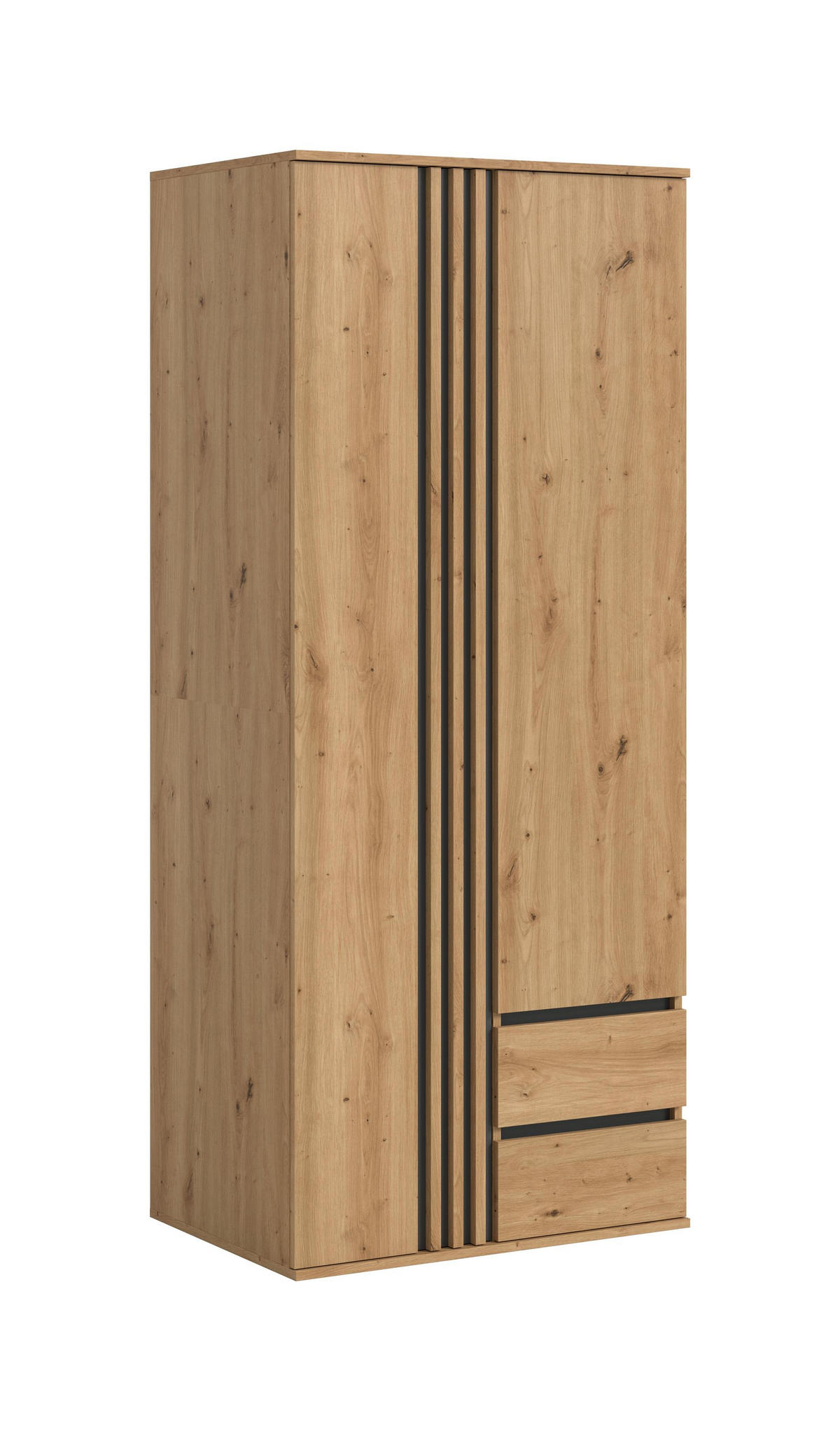 KLEIDERSCHRANK 2-türig TOFTA (B/H/T: ca. 80/192/56 cm) in Artisan Eiche Nachbildung/Artisan Eiche Nachbildung - Eiche Artisan, Holzwerkstoff (80/192/56cm)