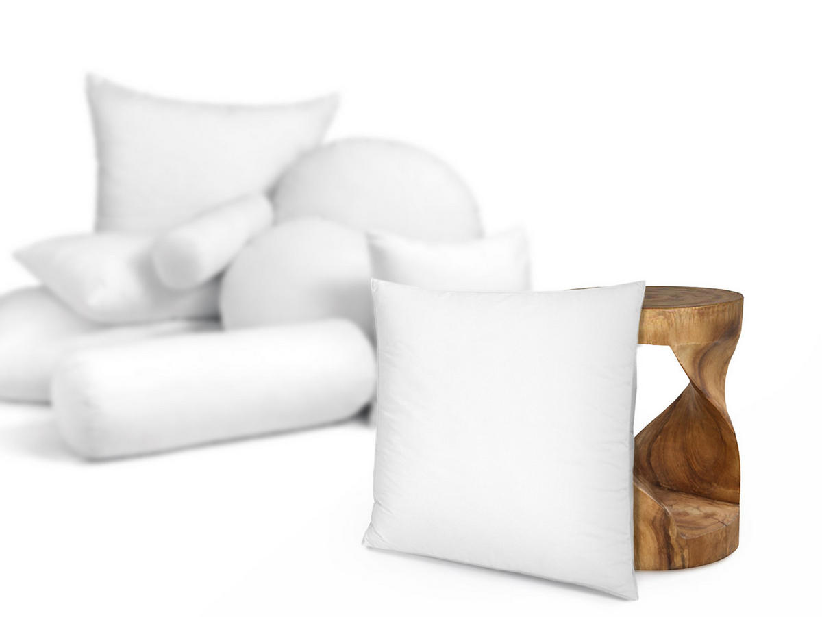 KOPFKISSEN PublikFree Faserbällchen 80/80 cm - Weiß, Naturmaterialien/Kunststoff (80/80cm) - beties Heimtextil