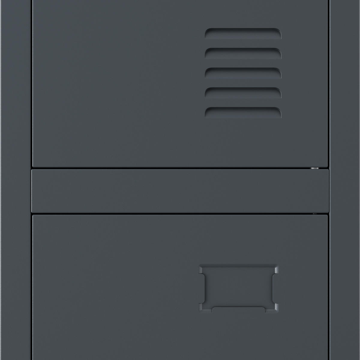 MITARBEITER-GARDEROBENSCHRANK BARTEK 1 PLUS - Anthrazit, Metall (29/172/45cm)