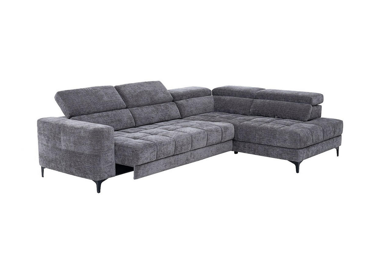 ECKRELAXSOFA elektrisch - Ecke rechts - mit ausziehbarer Sitzfläche - Stoff - Anthrazit - MONISO - Anthrazit, Textil (298/211.5cm) - Vente-Unique