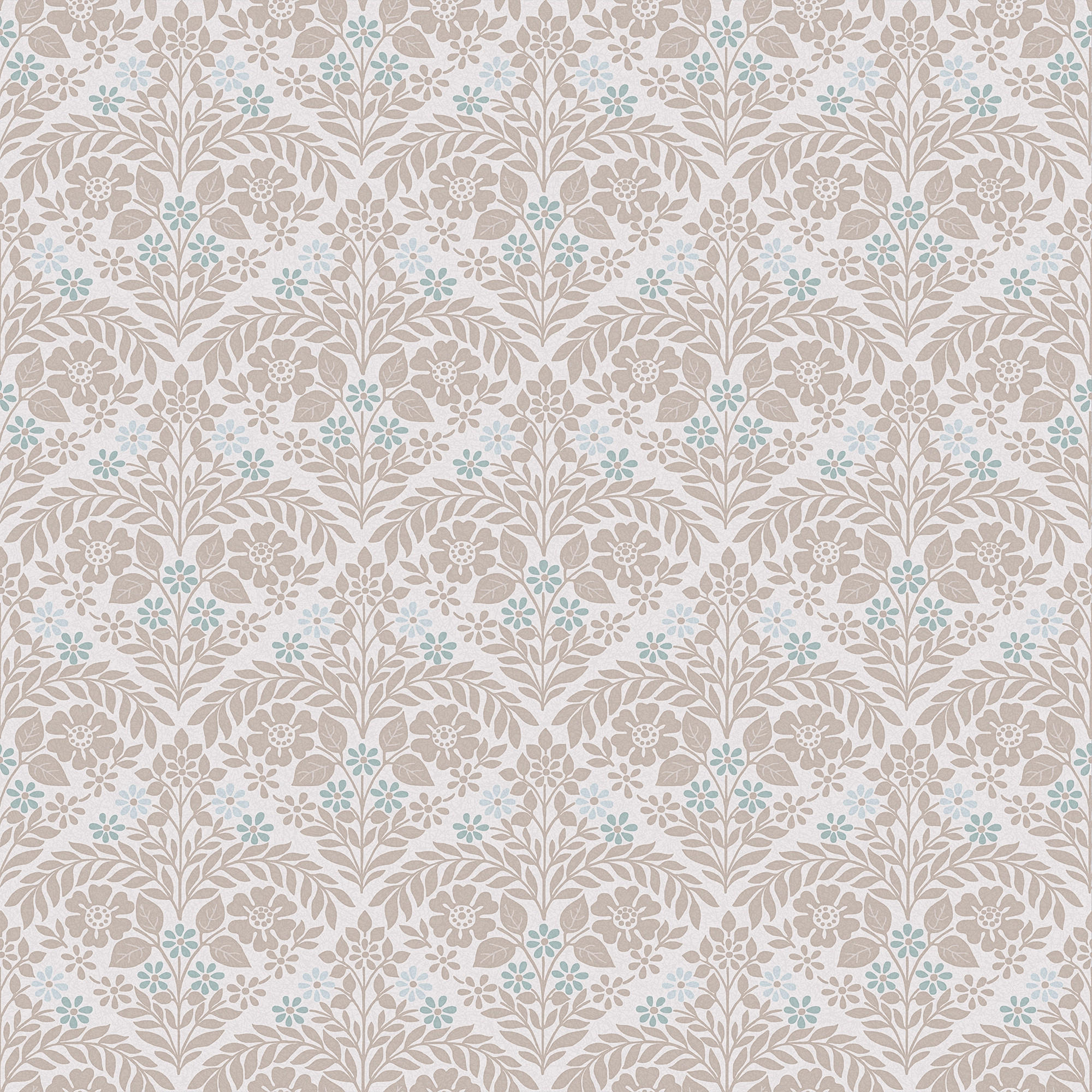 VLIESTAPETE Margam Taubengrau | Beige Grau | Plaidmuster mit Pflanzen | 10mx52cm - Grau, Papier/Kunststoff (1000/1000cm) - LAURA ASHLEY