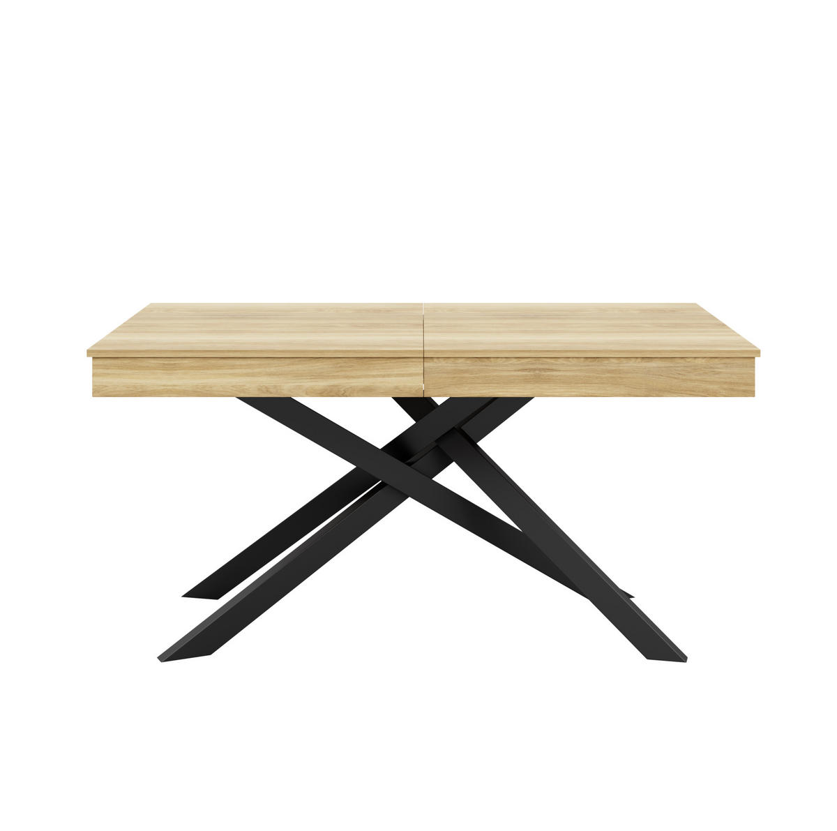 JEDÁLENSKÝ stôl 140/180/80 cm dubová farba, rozkladací, MDF - farba duba, kompozitné drevo (180/80/76cm) - BEAOK