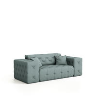 SOFA 2-sitzer Chantal - Salbeigrün, Holzwerkstoff/Textil (186/78/96cm) - Fun Möbel