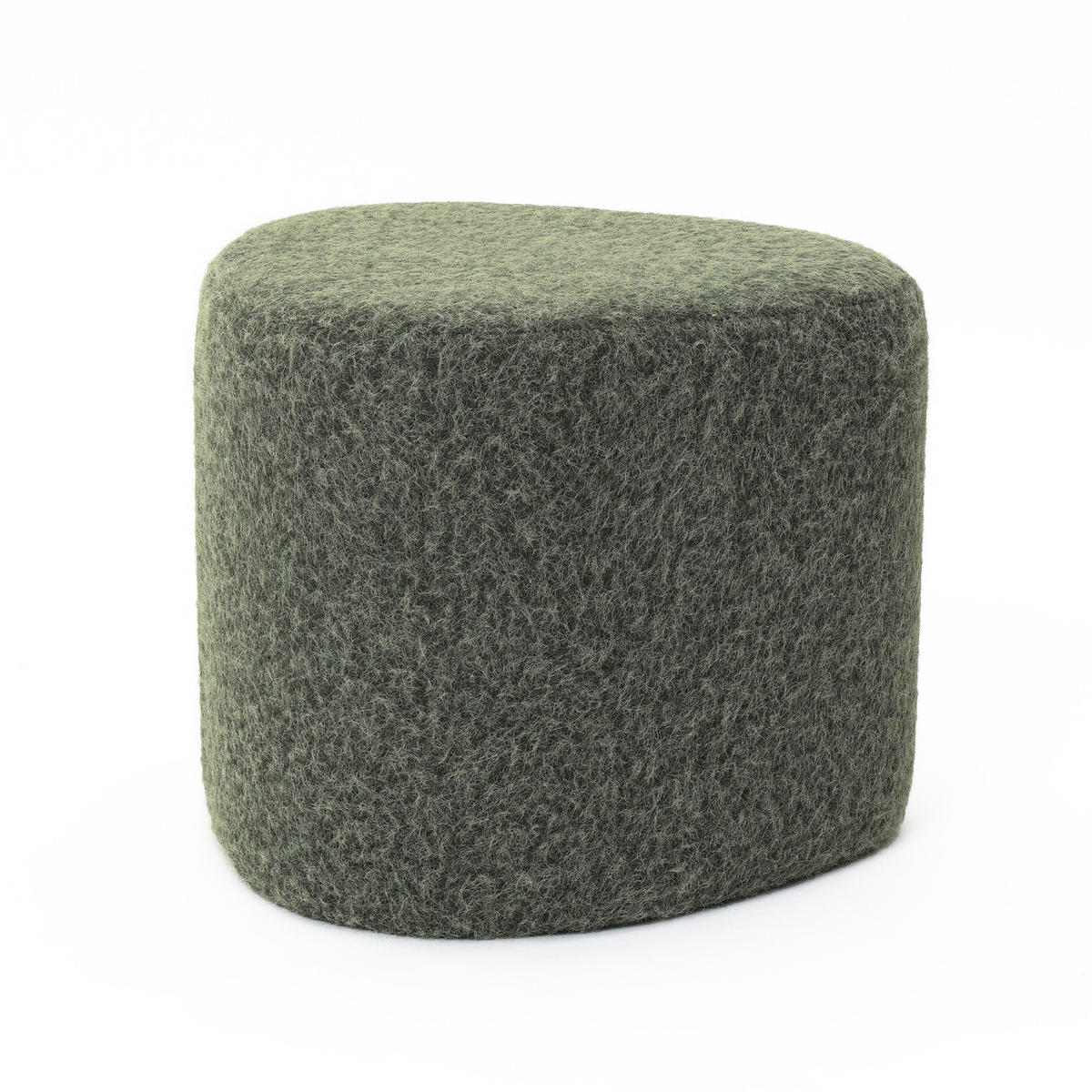 POUF, Thorny fabric / MDF, Grün - Grün, Holz (43/37.5/43cm) - Hometopia