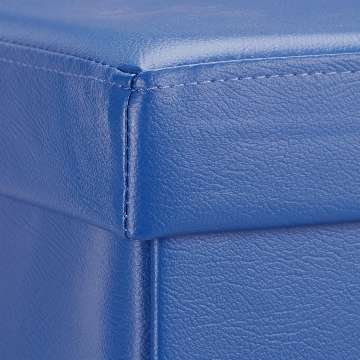 FALTBARER Sitzhocker - Blau, Holzwerkstoff/Kunststoff (38/38/38cm) - Relaxdays