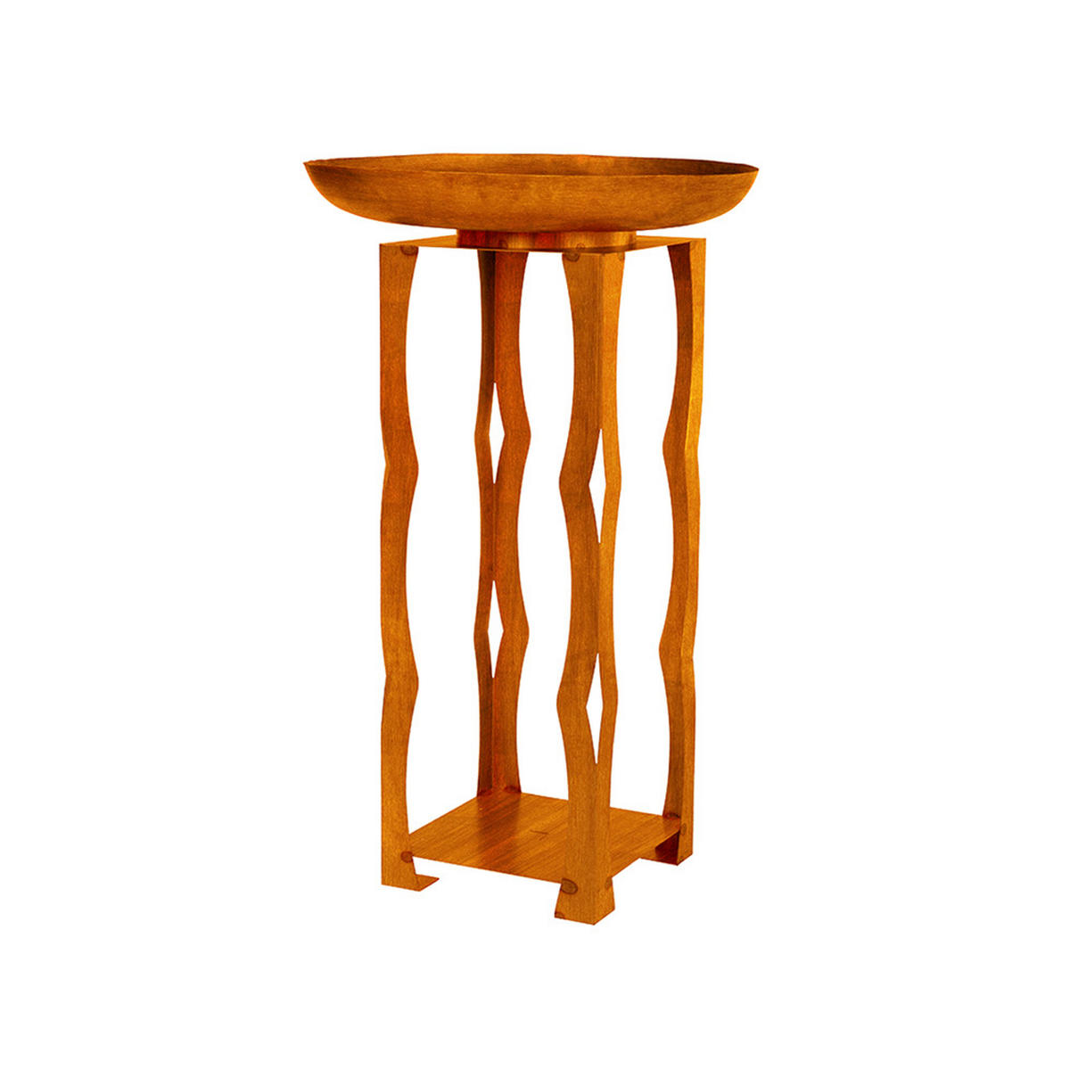 FEUERSCHALE FRANK - Orange, Metall (34/91/34cm) - Home Deluxe