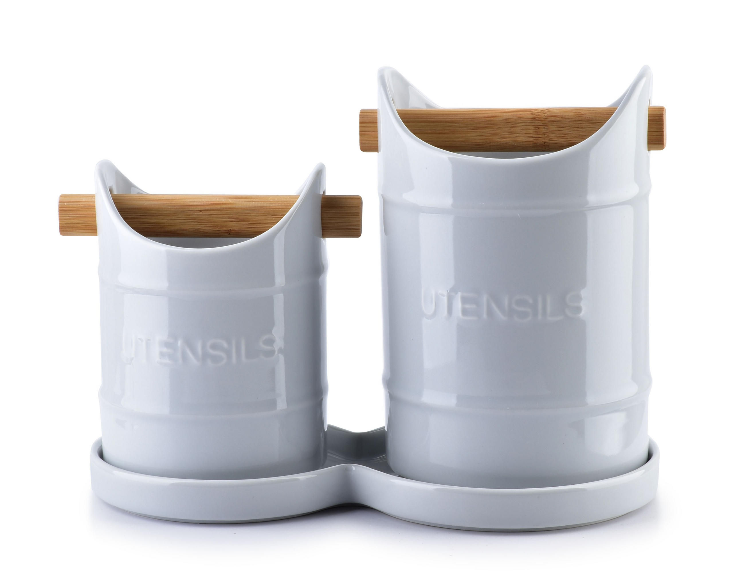 KÜCHENHELFERSET Modern Life Grau 24.5/13/18 cm Keramik - Grau, Keramik - Mondex