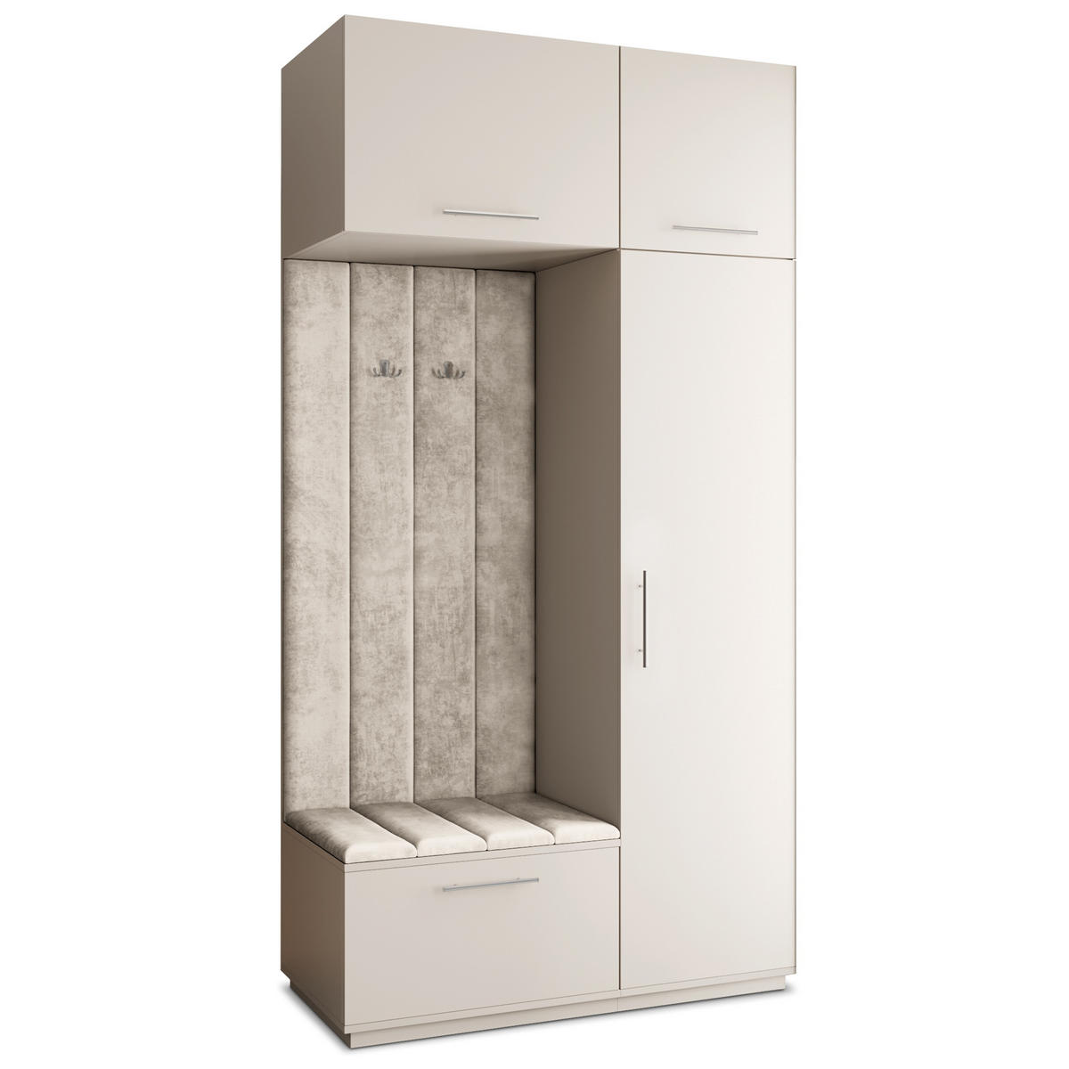 GARDEROBENSCHRANK REMA 120/240/60 cm Modern Kaschmir - Kaschmir, Holzwerkstoff (120/240/60cm) - MASSENO