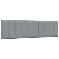 KOPFTEIL-KISSEN Hellgrau 180 Cm Stoff - Grau, Textil - vidaXL