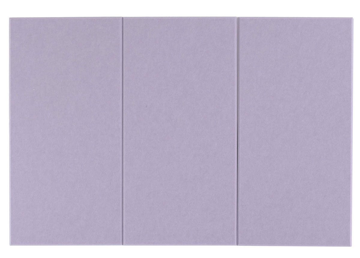 AKUSTIKWANDPANEEL Lila Komplett-Set - Lila, Textil (30/60/1cm) - MCW