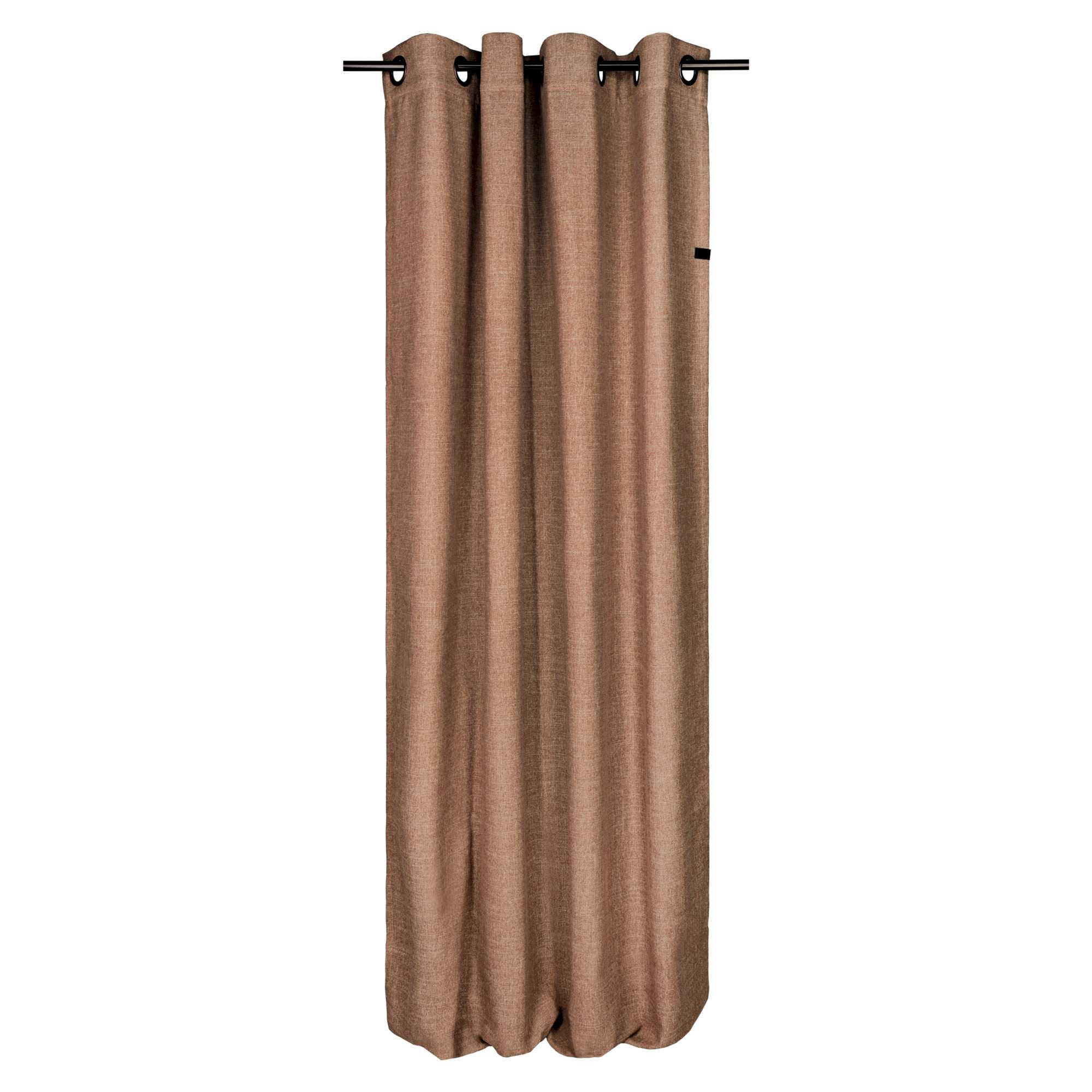 ÖSENVORHANG COAST - Grau, Textil (140/1/250cm) - Schöner Wohnen