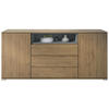 SIDEBOARD Skadu Graphit Seidenmatt - Graphitfarben, Holzwerkstoff (166.5/75.5/35cm) - Vladon