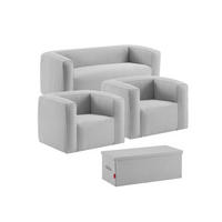 SOFA 5-sitzig aufblasbar - Innen- und Außenbereich - Hellgrau - Hellgrau, Kunststoff (66/78/175cm) - Terracotta