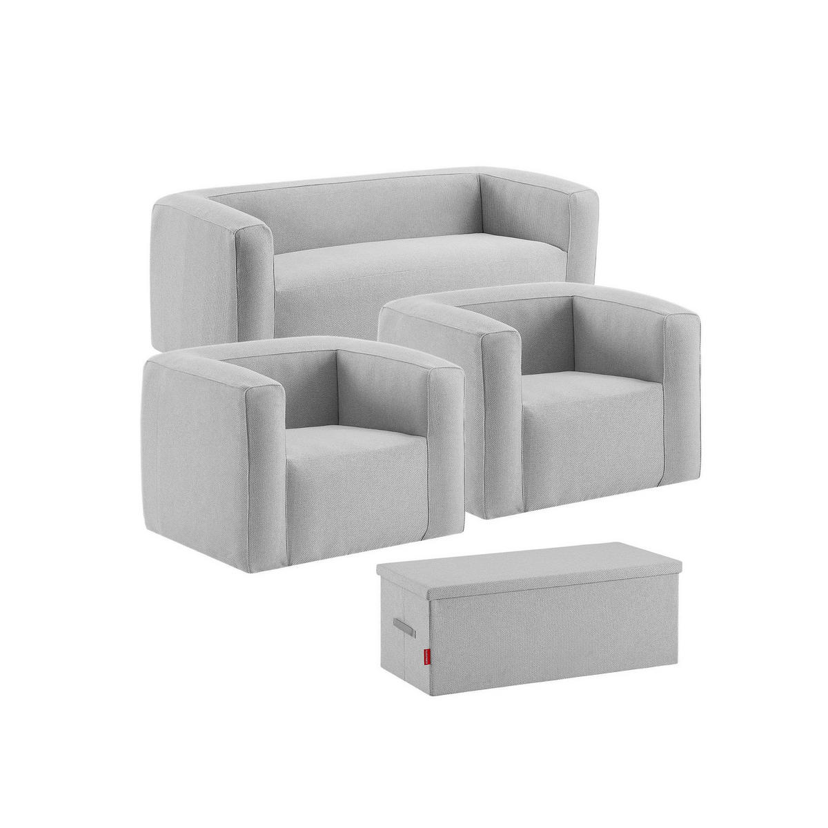 SOFA 5-sitzig aufblasbar - Innen- und Außenbereich - Hellgrau - Hellgrau, Kunststoff (66/78/175cm) - Terracotta