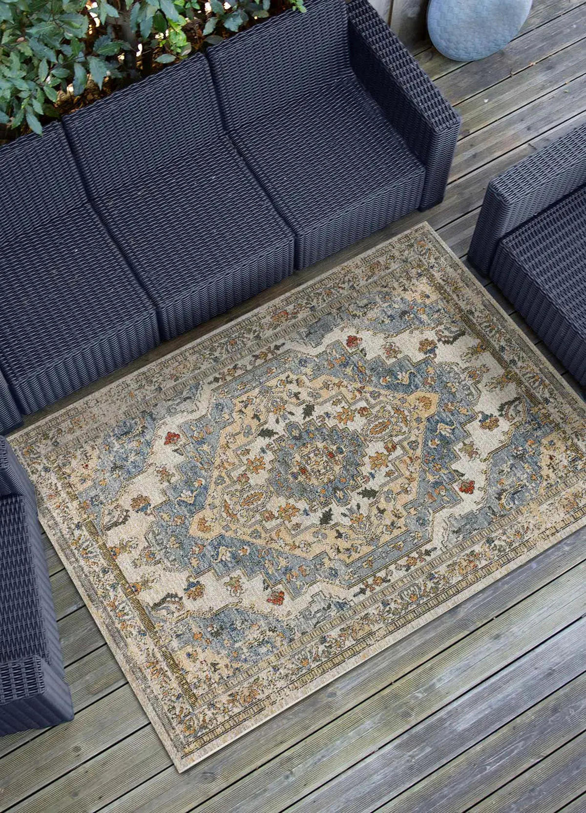 IN- & OUTDOOR-TEPPICH Blau Luna 160/230 cm - Blau, Textil (160/230cm) - Atticgo