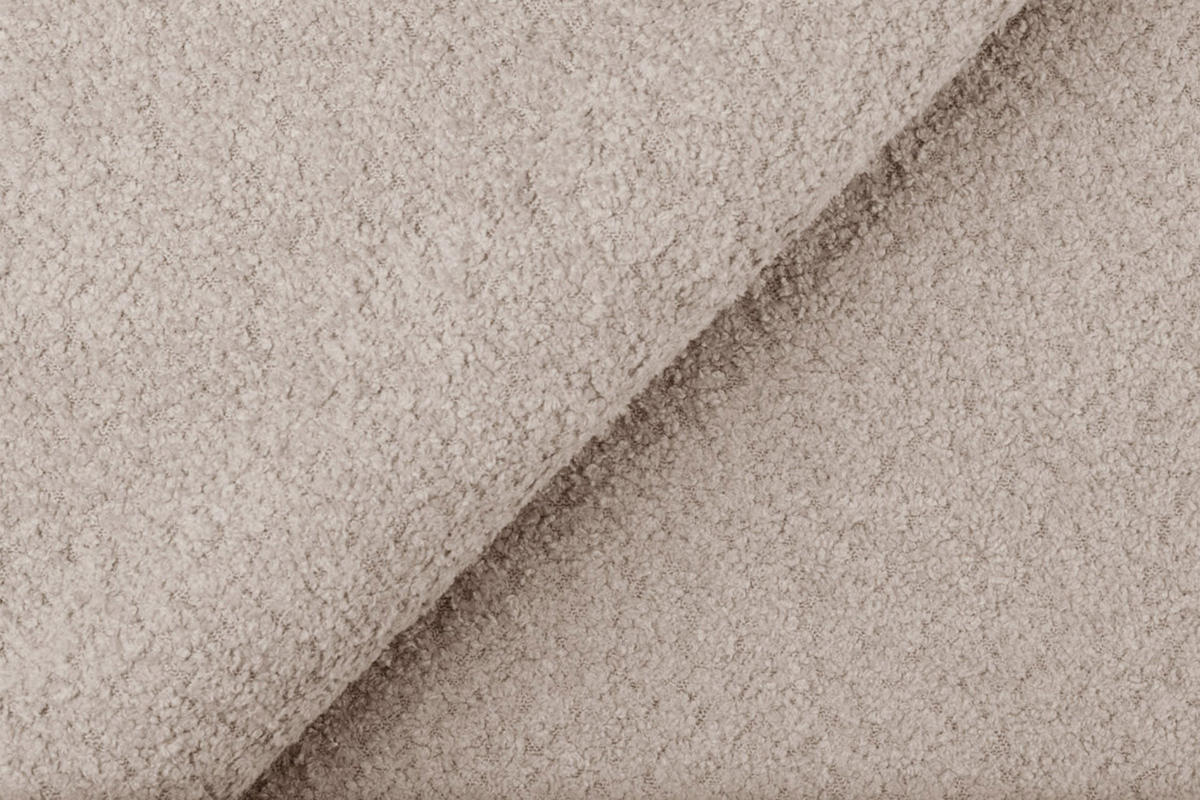 SOFA FEBE 2-Sitzer, ecru - Champagner/Schwarz, Holz/Textil (160/82/96cm) - Courtois Laville