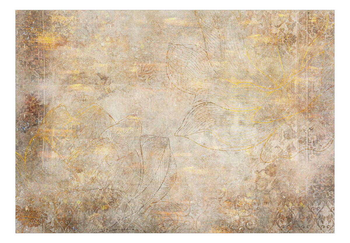 SELBSTKLEBENDE FOTOTAPETE 392/280 cm - Goldfarben/Braun, Kunststoff/Textil (392/1cm) - KUNSTLOFT