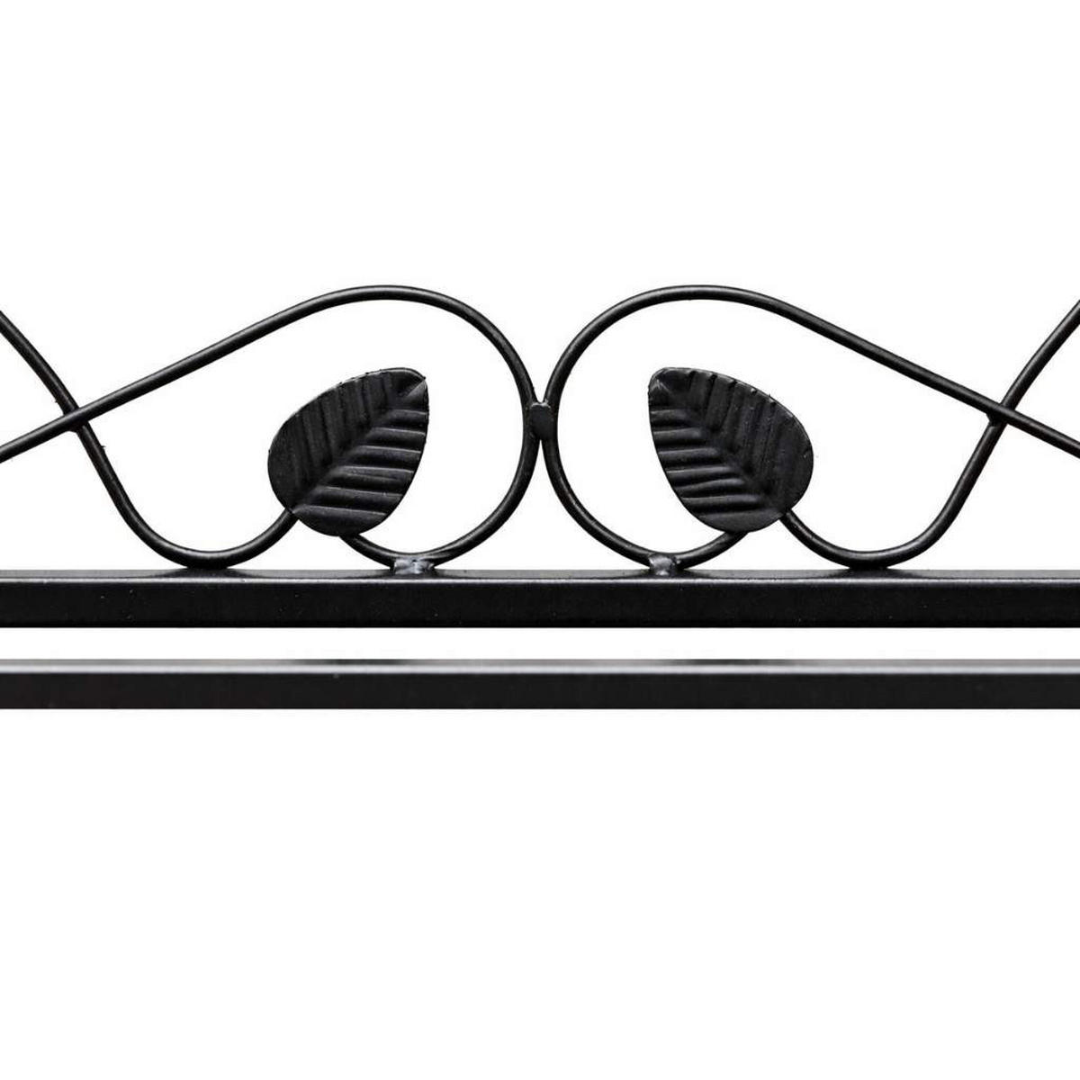 SCHUHREGAL Mi-2 Regal 92 cm Schuhschrank 21236 Schuhablage Metall Schmiedeeisen - Schwarz, Metall (92/38/30cm) - DanDiBo