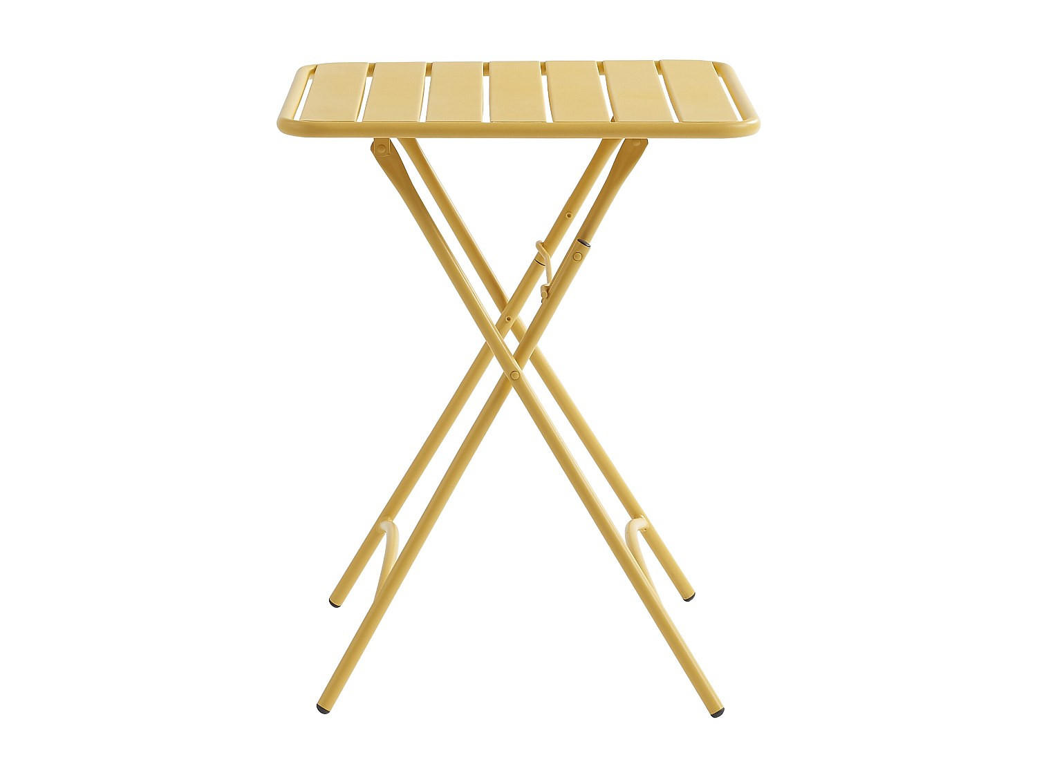 GARTENTISCH - 2 Personen - Metall - Senffarben - - Dunkelgelb, Metall (60/60/73cm) - Vente-Unique